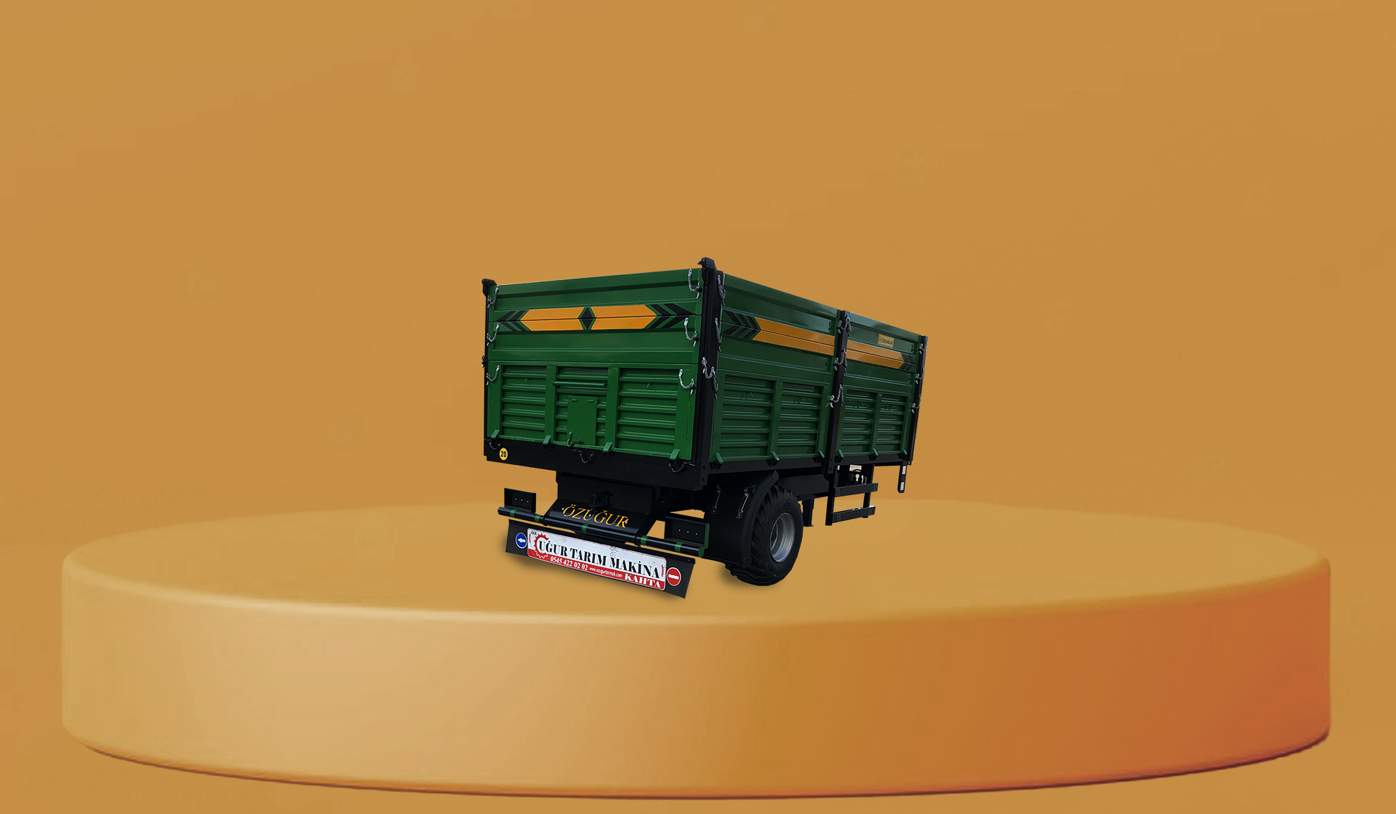 TEK DİNGİLLİ 8 TON'LUK RÖMORKLAR